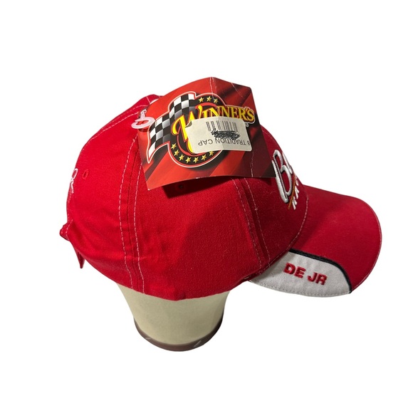 Bud Racing Dale Earnhardt Jr Winners Circle Red White NASCAR Hat Cap NWT - Picture 7 of 12